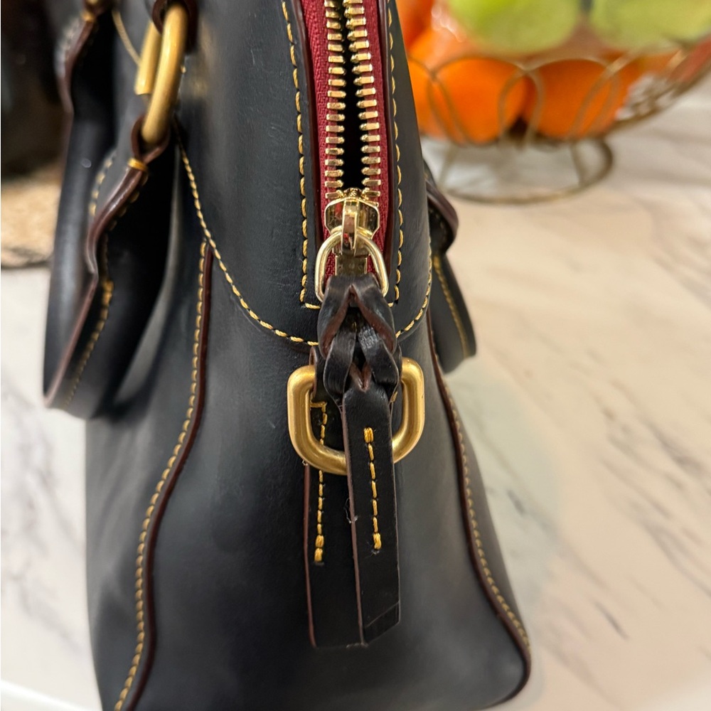 Dooney & Bourke Florentine Cameron Satchel-Navy - Picture 8 of 10